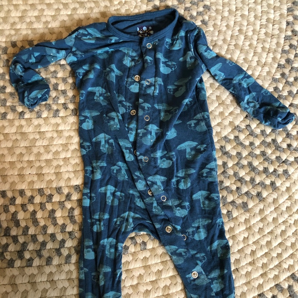 Mouse & mushroom Kickee pants